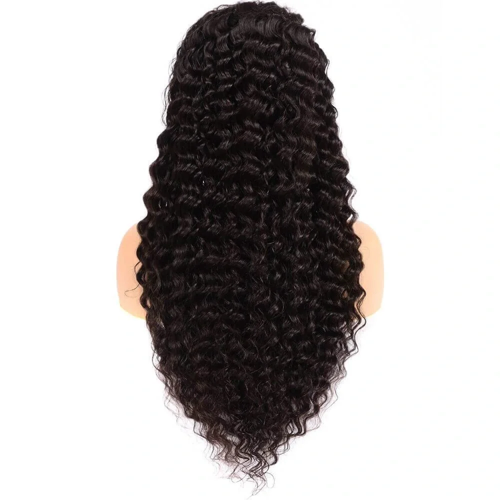 20” 100% HUMAN BRAZILIAN DEEP WAVE LACE FRONT WIG